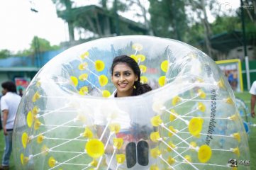 Kerintha Movie Team At Bubble Soccer Event